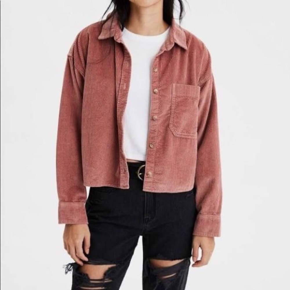 Pink Corduroy Shirt